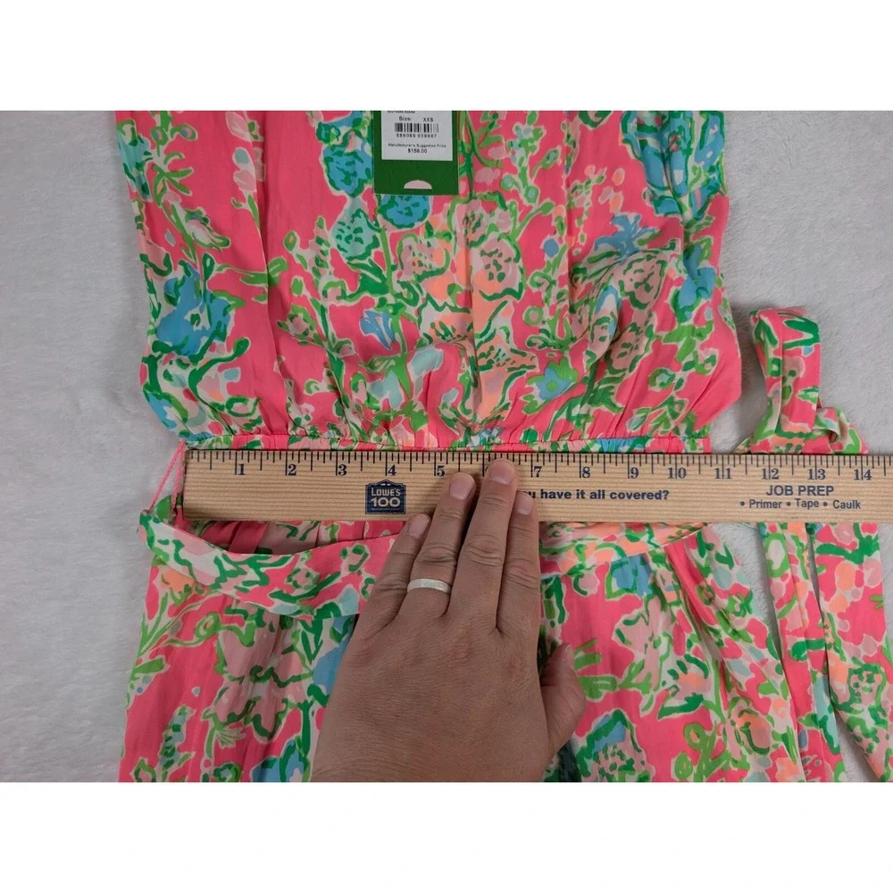 Lilly Pulitzer Deanna Romper‎ Womens XXS Flamingo Pink Southern Charm NWT